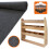 T-Mech 11m2 Anthrazit Van Lining Teppich Super Stretch mit Kleber &amp; VW Caddy Racking 1