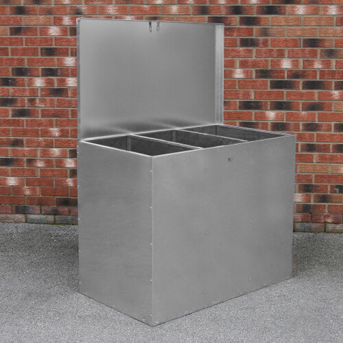 Verzinktes Futterlager 3 Fächer