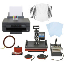 Gesichtsmasken Wärmepresse 5 in 1 Sublimation Rohlinge Transfermaschine Drucker Bundle