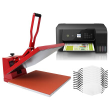 Clam Flat Heat Press Transfer 10 Sublimation Gesichtsmasken Blank Eco Tank Drucker