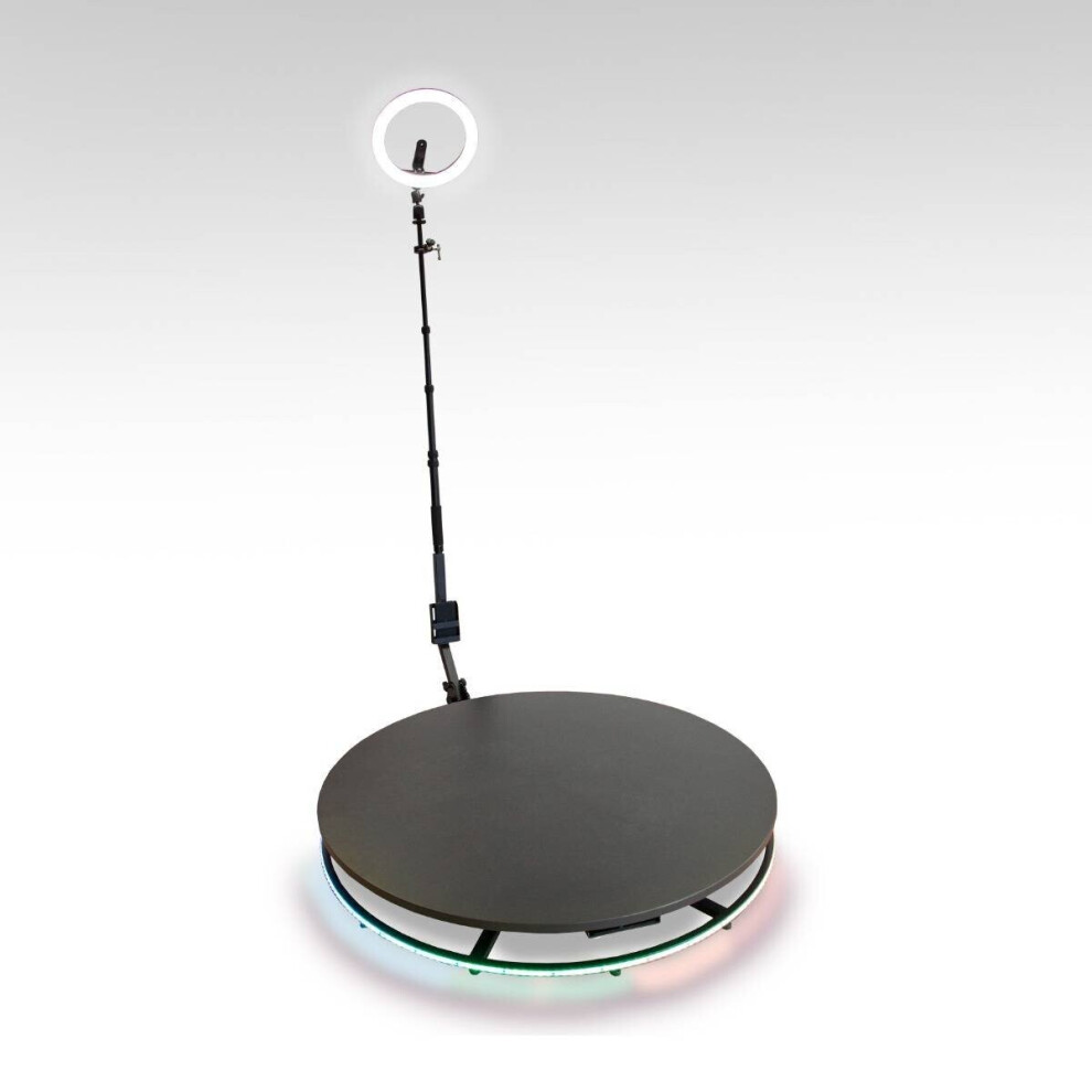 360 Photo Video Booth 115cm Rotating Selfie Spinner Wedding LED Ring Light
