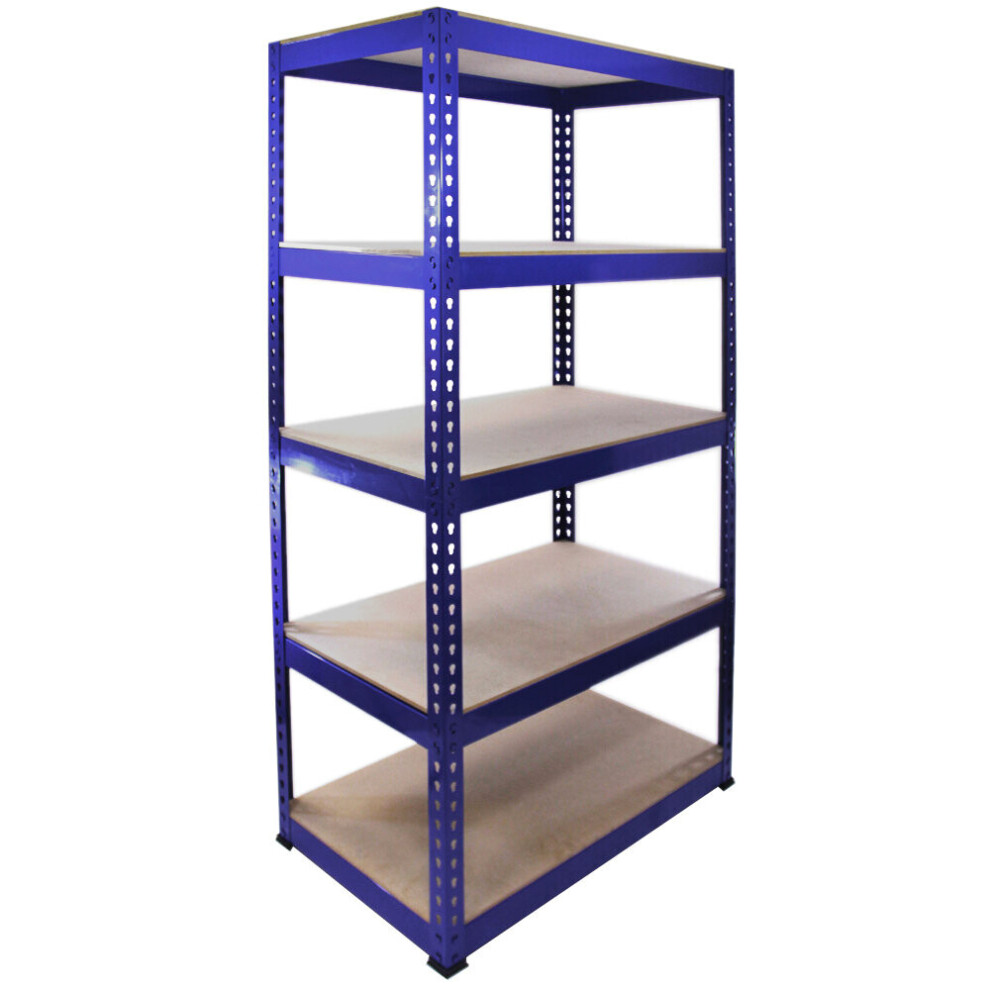 1 Racking Bay 90cm Garage Shelves Storage Warehouse Shelving Unit Steel 5 Tier