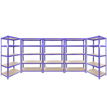 Monster Racking 5 Garage Warehouse T-Rax staal blauw 5 verdiepingen rekken opslageenheden