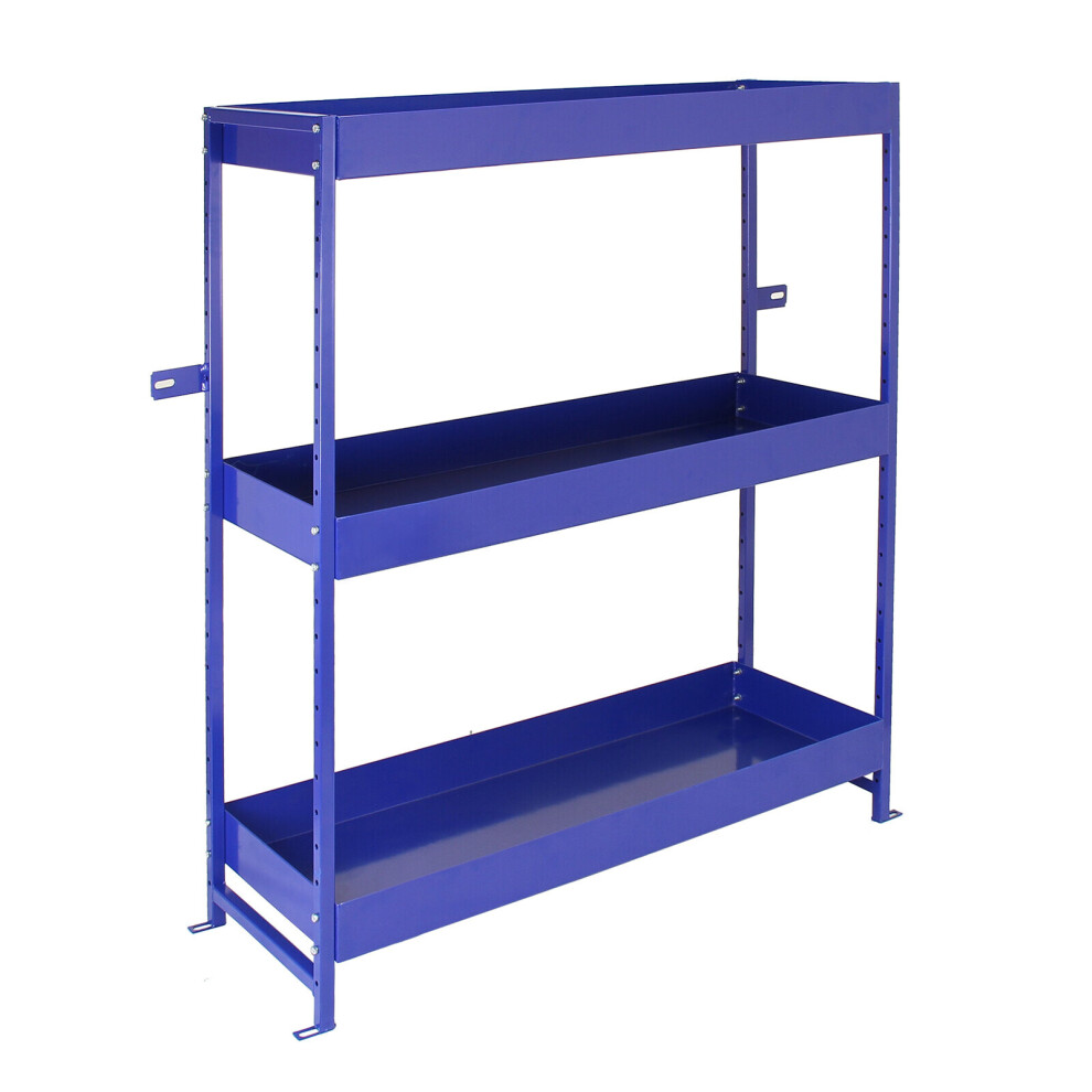 Racking Van Tool Storage Metal Shelving System Shelves Steel Rack 3 Shelf Unit