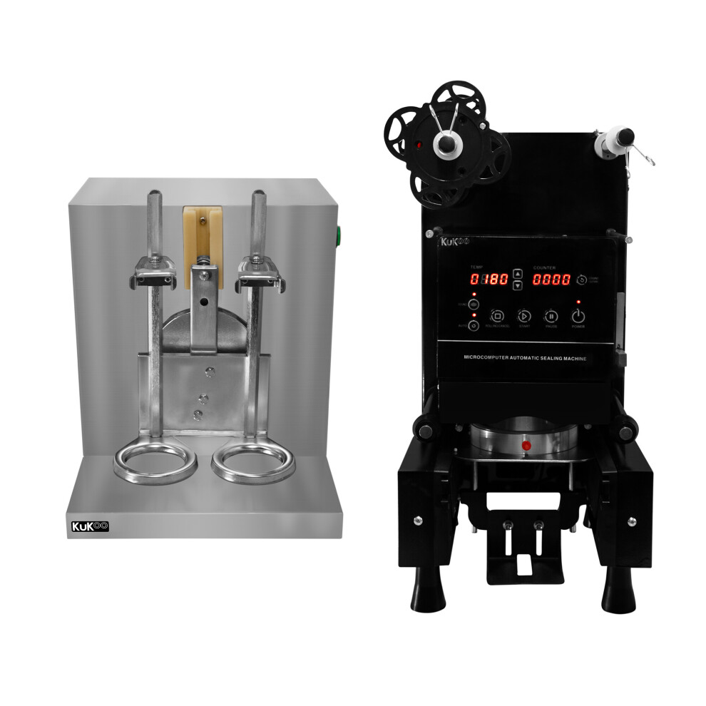 Automatic Cup Sealing Machine & Bubble Tea Shaker Double Frame
