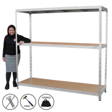 Het rekken van het monster op zwaar werk berekende het Opslag van het Rekken van het Garagepakhuis Opschortende Eenheid Staalplanken 1200kg