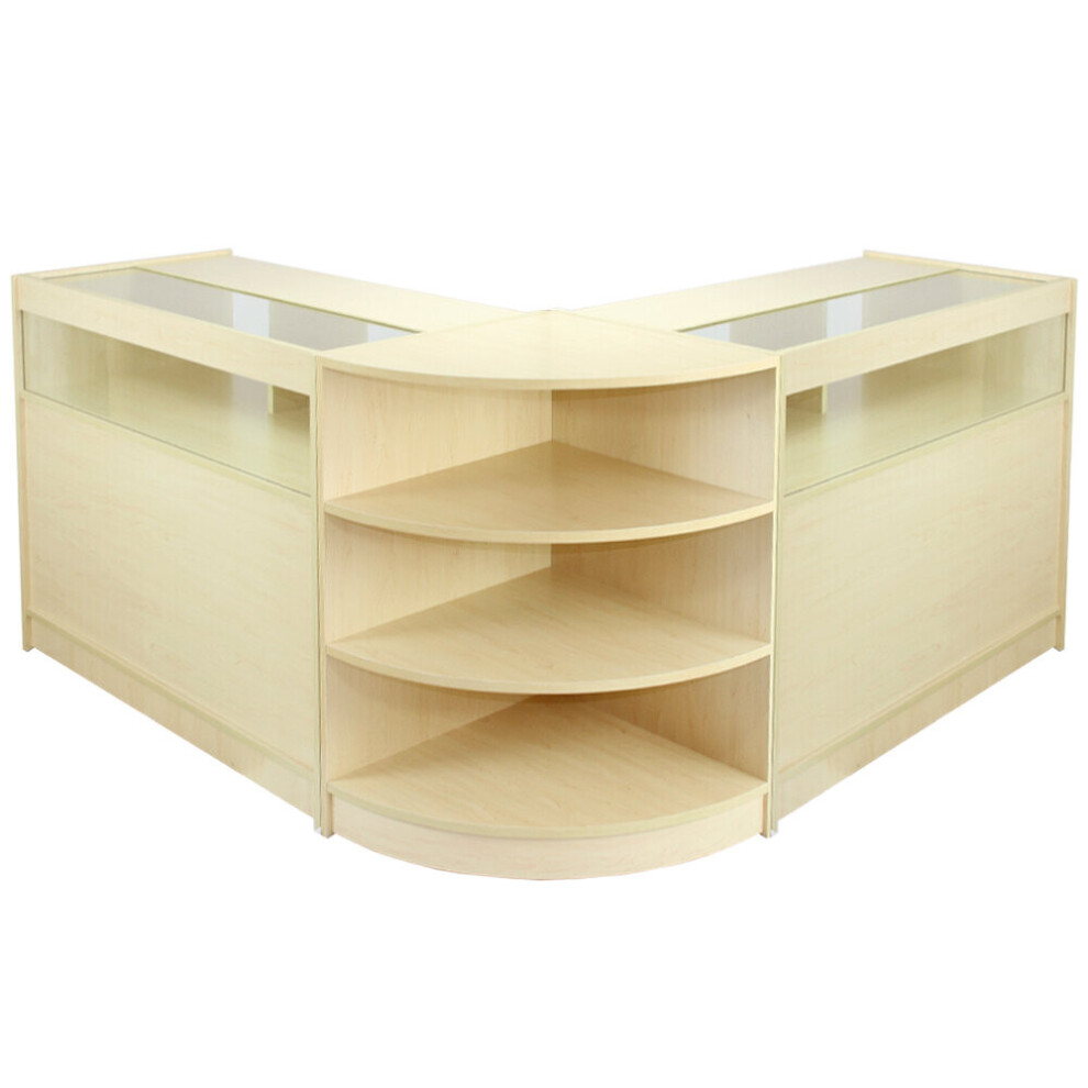 Shop Counters Maple Retail Display Storage Cabinets Jewellery Showcase Libra