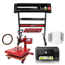 Sublimatie gezichtsmasker Swing Heat Press Eco Tank Printer Vinyl Cutter Signcut Pro