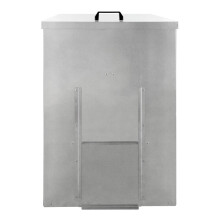MonsterShop Coal Storage Bunker 150kg Galvanised Steel Metal Rust &amp; Rodent Proof Wood Fire
