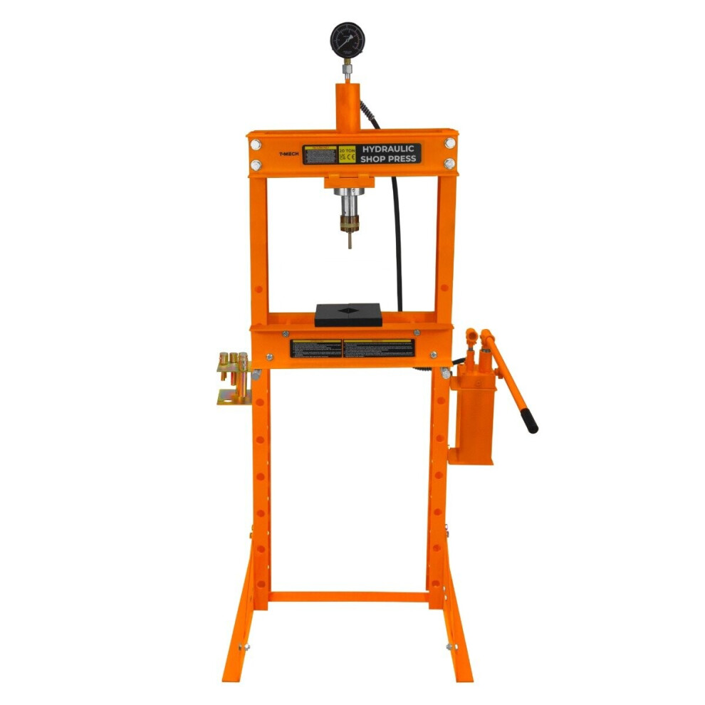 Hydraulic Shop Press With Gauge Â 20 Tonne 5055986169451