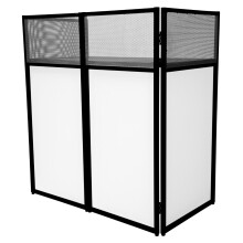 DJ Disco Booth Stand Mixer Regal faltbare tragbare Leinwand schwarz & weiße Tücher