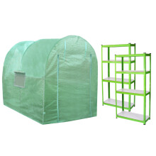 Polytunnel Kas Inloop Gegalvaniseerd Tuin Rekken Kweektent 19mm 4 x 2m