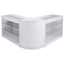 Shop Counter Retail Shelves Storage Display Cabinet Showcase Glass Capricorn