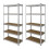2x 5-tier Galvanised Racking Units Heavy Duty Storage Shelf Garage Warehouse 1