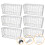 MonsterShop Gabion Baskets Garden Mesh Outdoor Cages Wire Stone / 100 x 50 x 30cm / 6 Pack 1