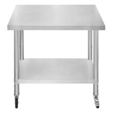 Catering Arbeitstisch Tisch Edelstahl Food Prep Küche Mobile 90cm x 60cm