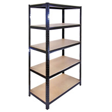 Metalowe regały magazynowe i garażowe Monster Racking T-Rax, czarne, szer. 90 cm, gł. 45 cm, zestaw 5 szt.