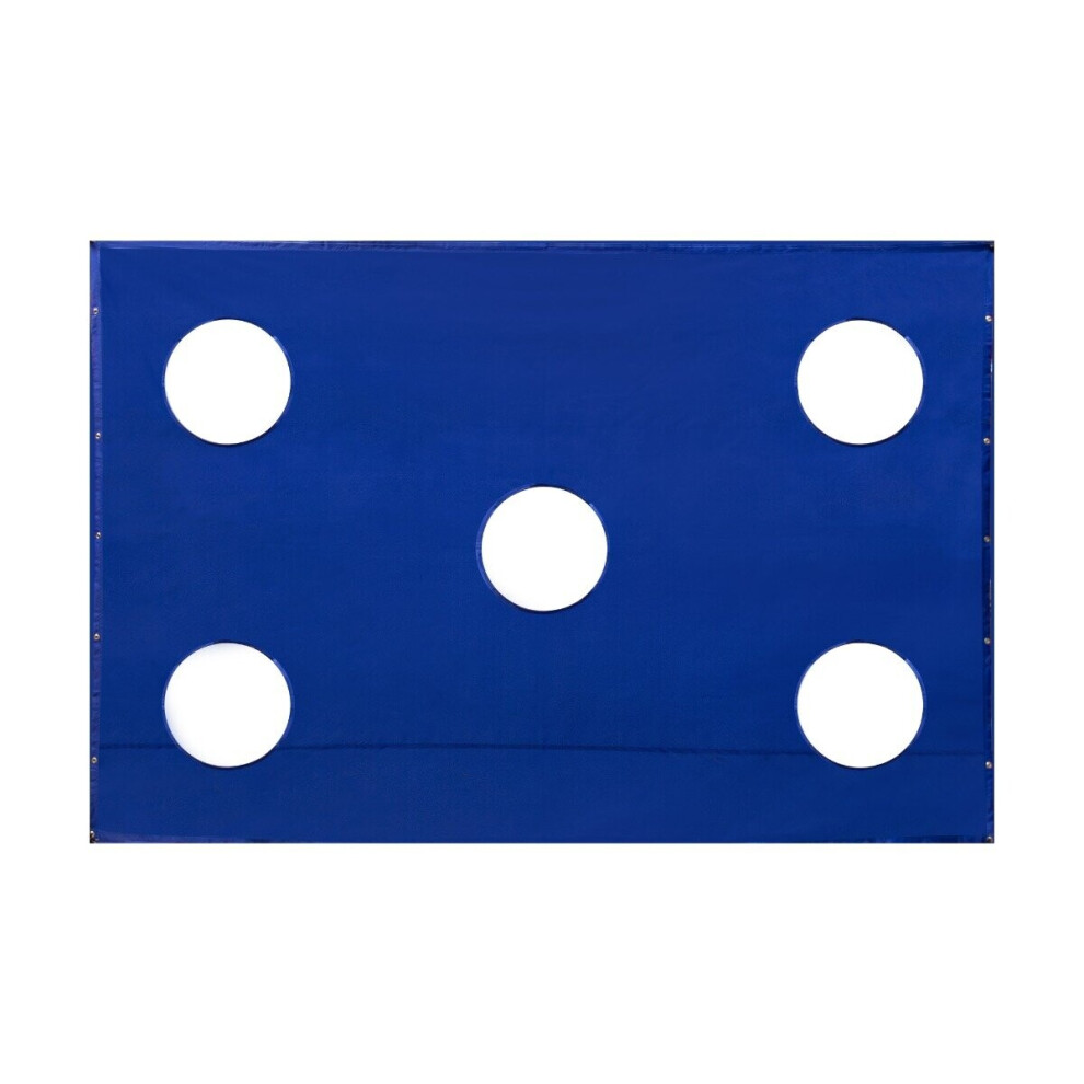 Golf Cage Target Practice Sheet 3 x 2m 5 Hole 210D Oxford Fabric 12 Bungee Cords