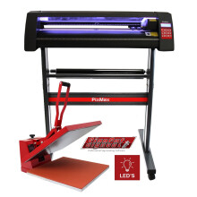 Clam hittepers en vinylsnijder LED-sublimatieprinten bundel met software