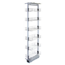 Ausziehen Küche Larder Soft Close Slide Out Storage Körbe Metall 190-220cm H, 46cm D
