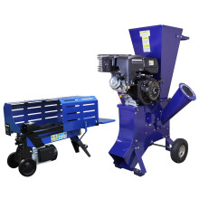 Houtkloofmachine 7T Elektrisch &amp; Houtversnipperaar 15HP Houtversnipperaar 2200W Hydraulisch 3L