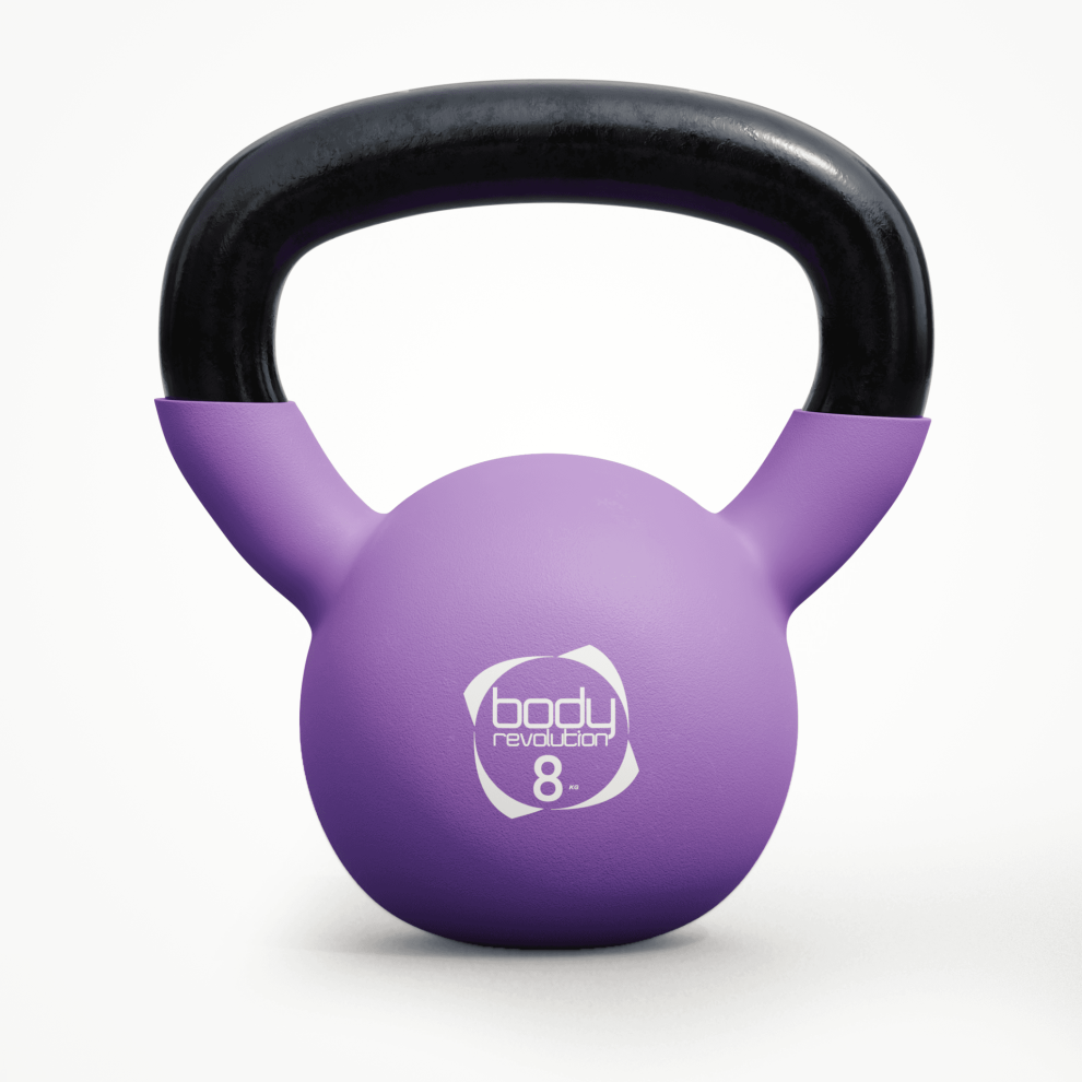 Body Revolution, Kettlebell In Neoprene, In Ghisa Rivestita In Gomma (Da 2 Kg A 24 Kg), 8Kg-image
