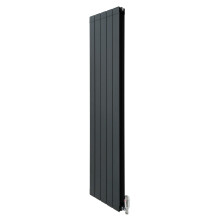 Alumínium radiátor és szelepek – 1800 mm x 395 mm – antracitszürke