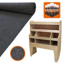 11mÂ² Antraciet Van Voering, Lijm &amp; VW Transporter Rek