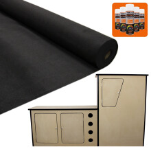 11m2 Van Lining Carpet Stretch 5 x Trim Fix Adhesive + Motor Home Camper Kitchen
