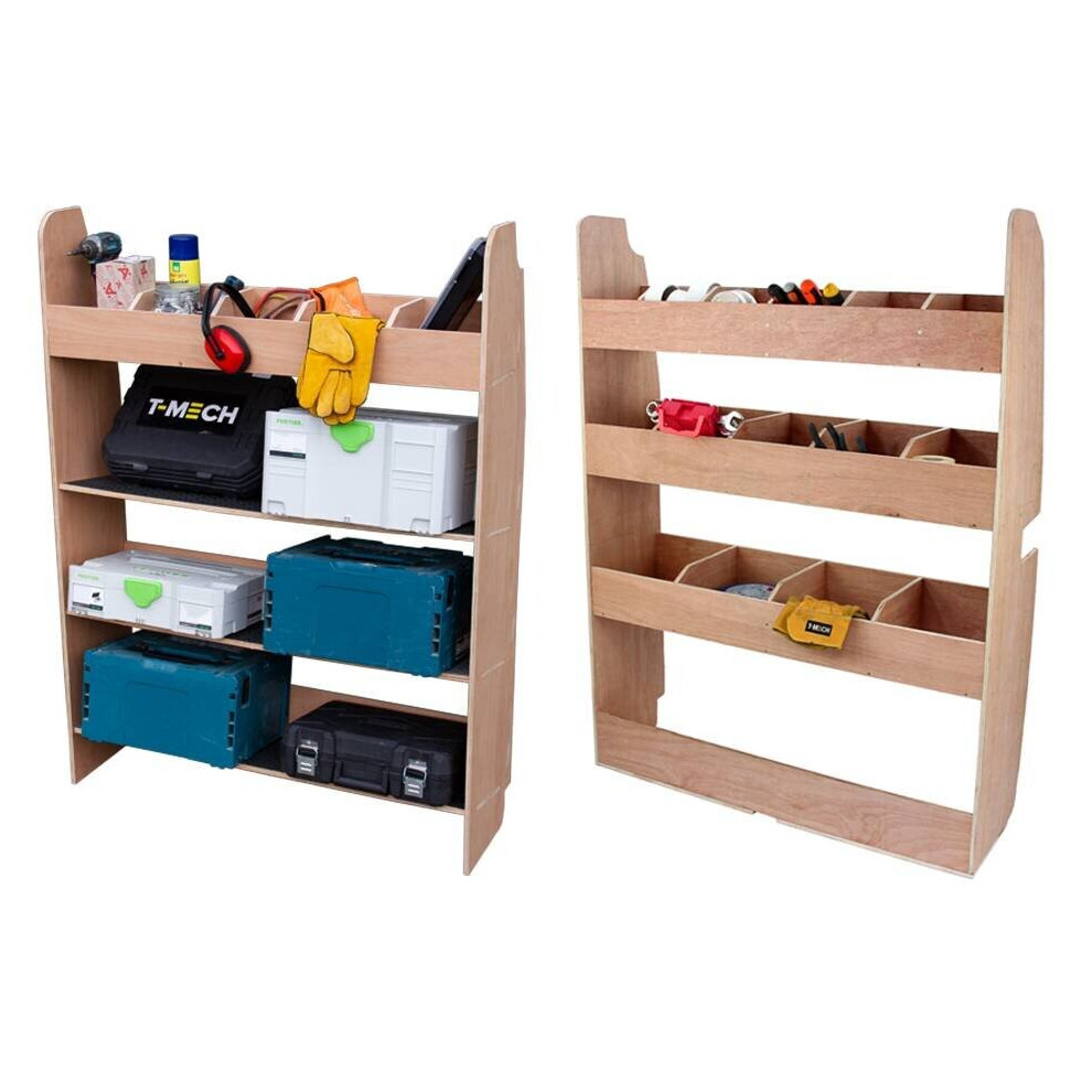 Van Racking Ford Transit Custom SWB Plywood Toolbox Storage Rack Shelving Unit