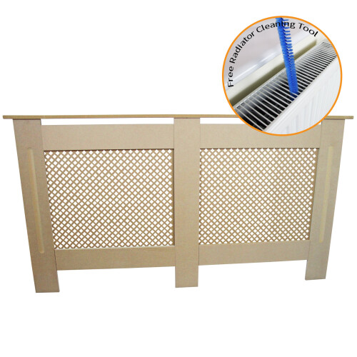 Heizkörperabdeckung MDF unbearbeitet 1515mm