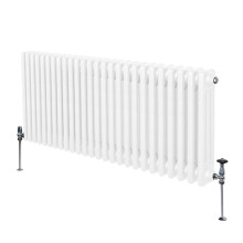 Tradycyjny grzejnik 3-kolumnowy - 600 x 1192 mm - biały
