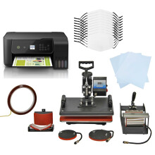 Heat Press Gesichtsmasken Sublimation 5 in 1 Transfermaschine Ecotank Drucker Bundle