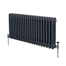 Hagyományos 3 oszlopos radiátor - 600 x 1012 mm - Antracit szürke