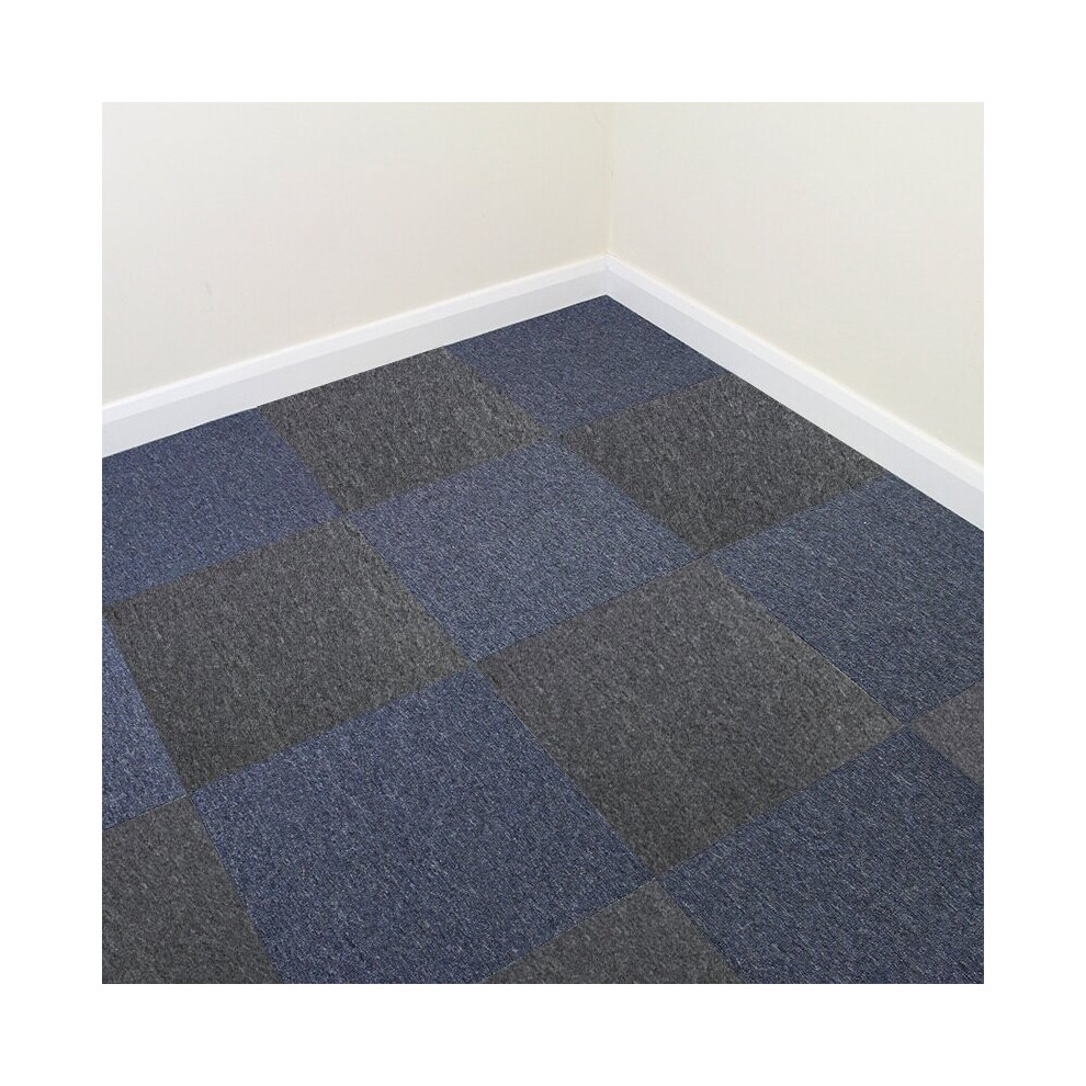 20 x Charcoal Black Carpet Tiles 5m2 Heavy Duty Commercial Grey Premium Flooring