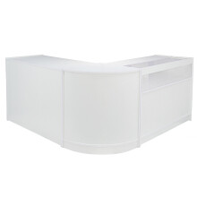 Galaxy Shop Theken Set & Glas Retail Vitrine Schrank Display Weiß