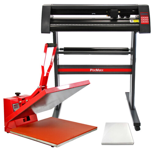 PixMax 50 cm Clam varmepresse, vinylkutter