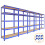 5 x 90cm Large Shelving Racking Units for Garage, Shed or Workshop Blue 1