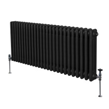 Tradisjonell 3-kolonne radiator - 600 x 1192 mm - Svart