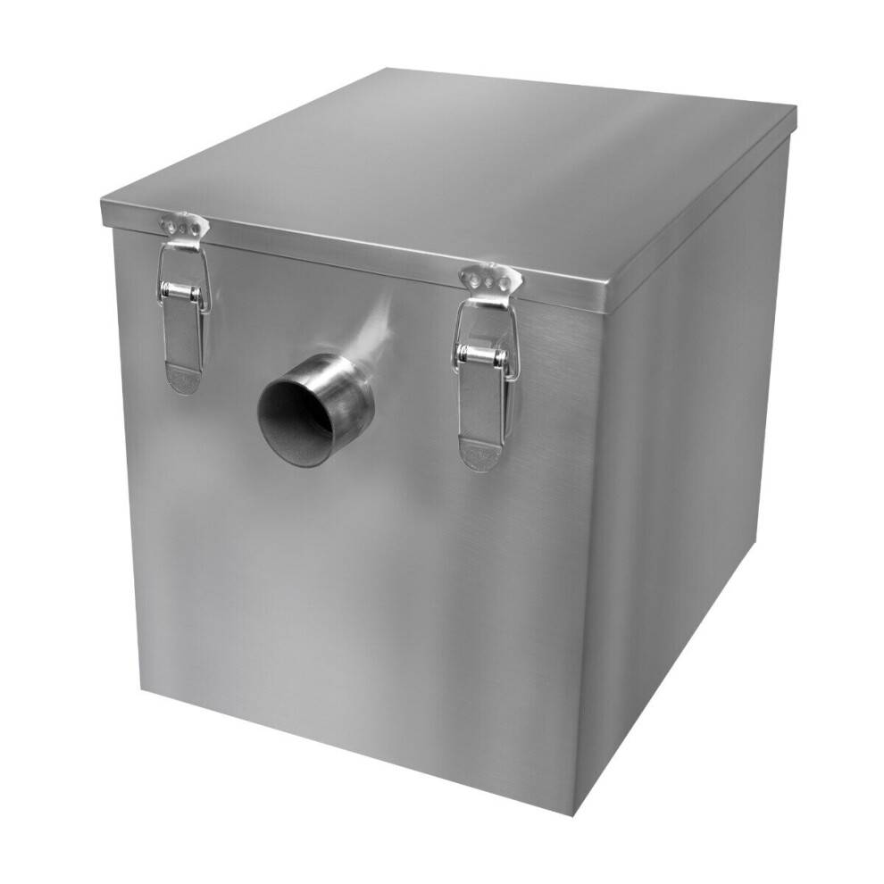 Commercial Grease Trap 35L Stainless Steel Waste Filter Interceptor Restaurant