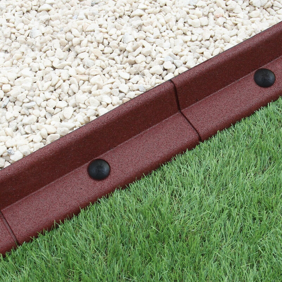 Flexible Lawn Edging Garden Borden Grass Path Edge Pathways Rubber 1.2m Lengths