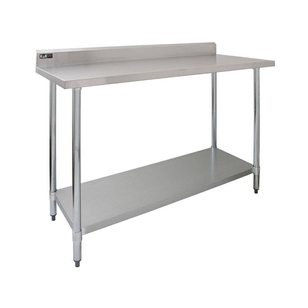 4FT Kitchen Work Bench Catering Table Commercial Stainless Steel Prep Surface