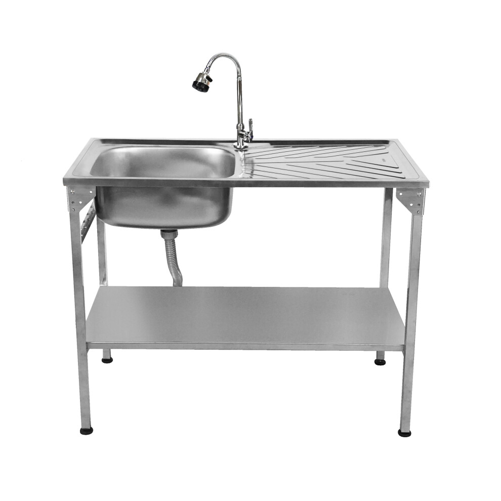 Folding Camping Sink Stainless Steel & Tap Wash Basin Outdoor