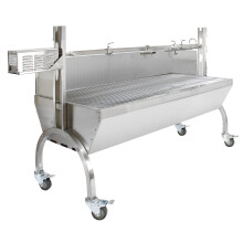 Schweinebratmaschine BBQ Spieß Schweinbräter Rotisserie Edelstahl Bratmotor