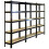 Ράφια Monster Racking T-Rax Heavy Duty, Μαύρα, Π 75 cm, Β 30 cm, Σετ 3 τεμαχίων 1