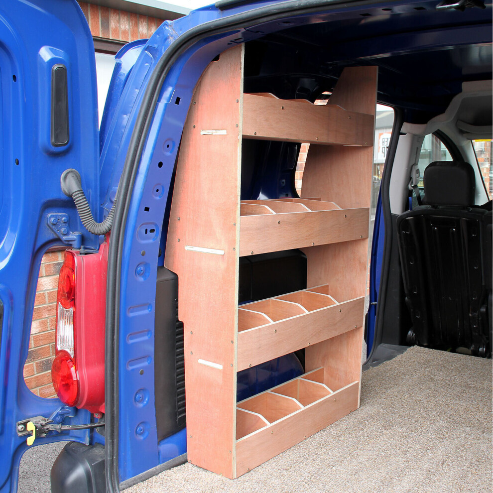 Peugeot Partner SWB Van Shelving Storage Racking Plywood Tool Shelves Ply Rack