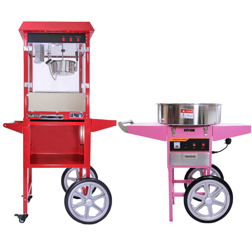 Popcorn Maker Retro Machine & Cotton Candy Floss Making Party Electric Machine
