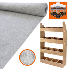 Camper Van Lining Silver Grey 4 Way Stretch &amp; Citroen Berlingo Opbergrek