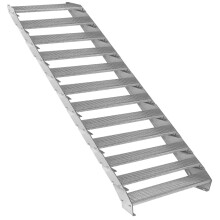 Metalltreppe mit 12 Abschnitten, höhenverstellbar, verzinkte Stahltreppen 90 cm / 900 mm