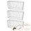 MonsterShop Gabion Baskets Garden Outdoor Cages Mesh Wire Stone / 100 x 50 x 30cm / 3 Pack 1
